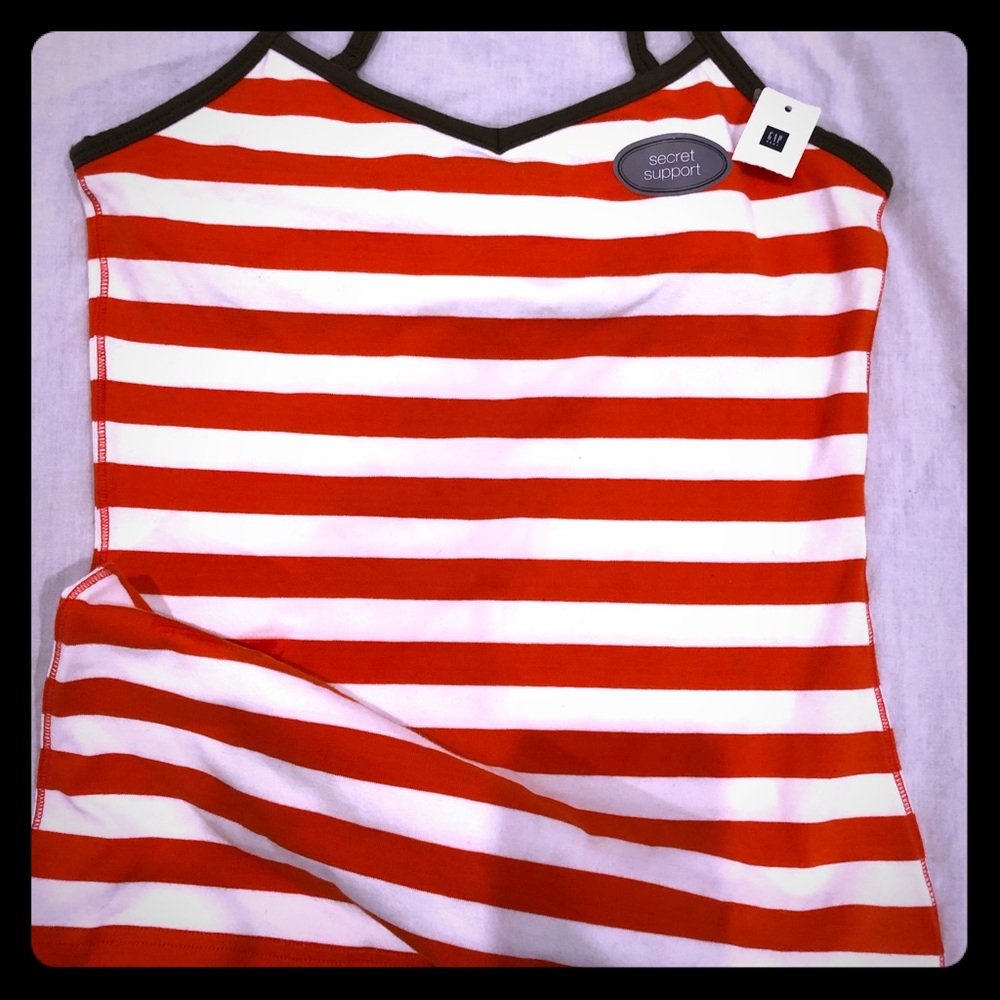 NWT Gap Body Secret Support Striped Cami Tank XS